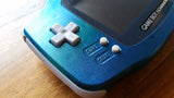 Custom Gameboy advance - metallic green/blue