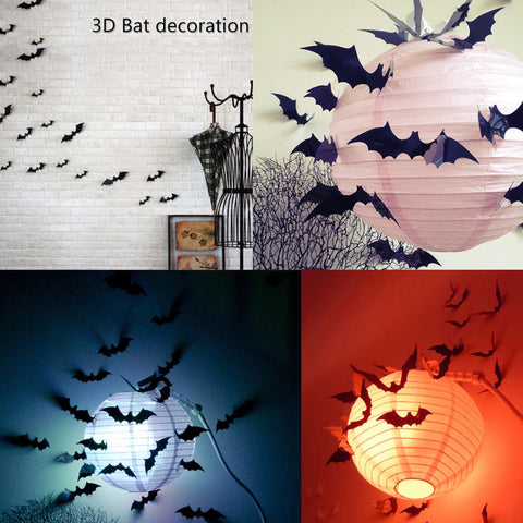 3D bats -  wall decorations for halloween