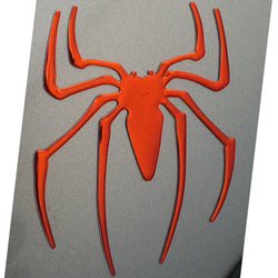 Spider car decal sticker - silver, gold, red