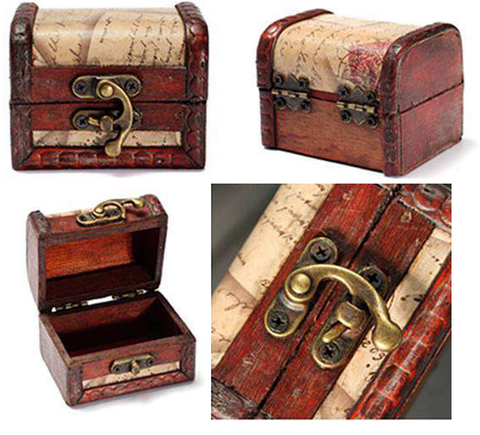 Retro Handmade Small Wood Storage Box