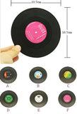 Retro Vinyl Record Coasters - set of 6